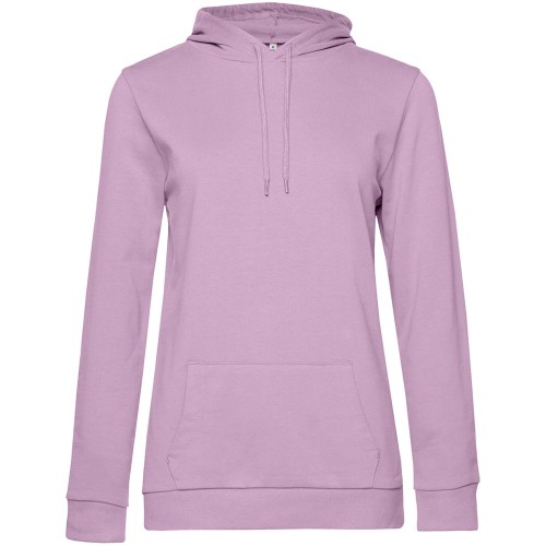Купить Толстовка с капюшоном женская Hoodie, сиреневая с нанесением логотипа
