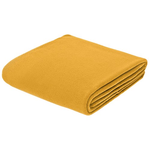 Купить Флисовый плед Warm&Peace XL, желтый с нанесением логотипа