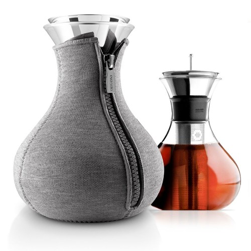 Купить Чайник заварочный Tea Maker в чехле, темно-серый с нанесением логотипа