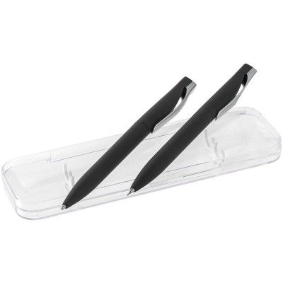 Купить Набор Pin Soft Touch: ручка и карандаш, черный с нанесением