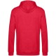 Купить Толстовка с капюшоном унисекс Hoodie, красный меланж с нанесением логотипа