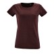 Купить Футболка женская REGENT FIT WOMEN, бордовый меланж с нанесением логотипа