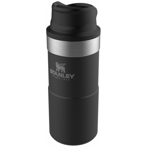 Купить Термокружка Stanley Classic One Hand 2.0, малая, черная с нанесением логотипа