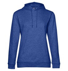 Толстовка с капюшоном женская Hoodie, ярко-синий меланж