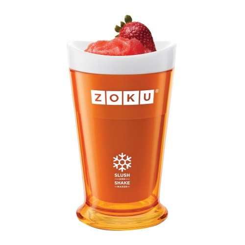 Купить Форма для холодных десертов Slush & Shake, оранжевая с нанесением логотипа
