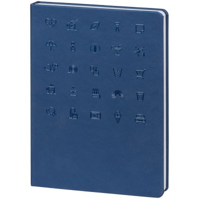 Купить Ежедневник «История изобретений», недатированный, синий с нанесением логотипа