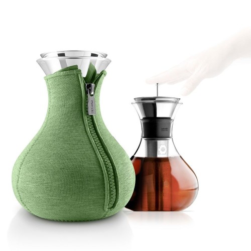 Купить Чайник заварочный Tea Maker в чехле, светло-зеленый с нанесением логотипа