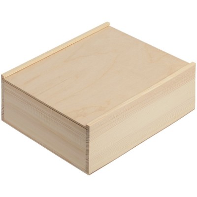 Купить Деревянный ящик Timber, большой, неокрашенный с нанесением логотипа