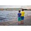 Купить Футболка детская T-Bolka Kids, оранжевая с нанесением логотипа