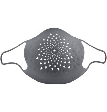 Многоразовая маска с прополисом PropMask, силиконовая, серая