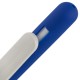 Купить Ручка шариковая Slider Soft Touch, синяя с белым с нанесением логотипа