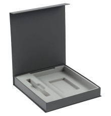 Коробка Arbor под ежедневник 13х21 см и ручку, серая