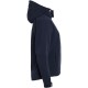 Купить Куртка женская Hooded Softshell темно-синяя с нанесением логотипа