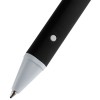 Купить Ручка шариковая Button Up, черная с белым с нанесением логотипа