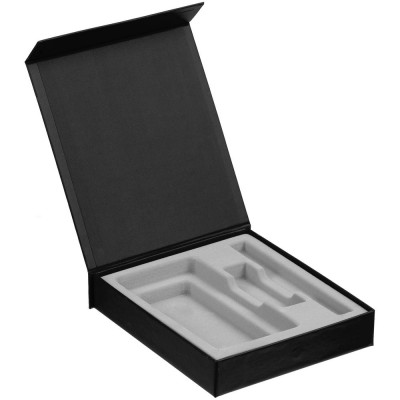 Купить Коробка Rapture для аккумулятора 10000 мАч, флешки и ручки, черная с нанесением логотипа