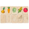 Купить Карточки-раскраски Wood Games, овощи с нанесением логотипа