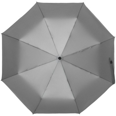 Купить Зонт складной ironWalker, серебристый с нанесением логотипа