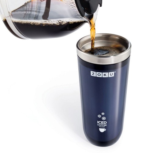 Купить Стакан для охлаждения напитков Iced Coffee Maker, фиолетовый с нанесением логотипа