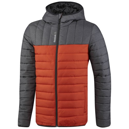 Купить Куртка мужская Outdoor, серая с оранжевым с нанесением логотипа