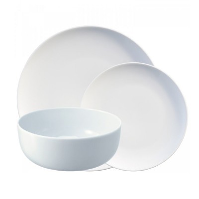 Купить Набор из 12 тарелок Dine, белый с нанесением логотипа