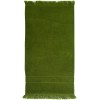Купить Полотенце Essential с бахромой, оливково-зеленое с нанесением логотипа