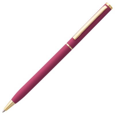 Купить Ручка шариковая Hotel Gold, ver.2, матовая розовая с нанесением логотипа