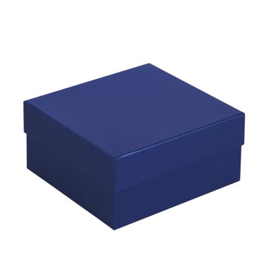 Купить Коробка Satin, малая, синяя с нанесением