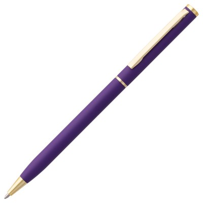 Купить Ручка шариковая Hotel Gold, ver.2, матовая фиолетовая с нанесением