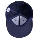 Купить Бейсболка Unit Snapback с прямым козырьком, темно-синяя с нанесением логотипа