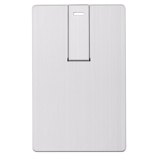 Купить Флешка Platinum Card, 32 Гб, серебристая с нанесением логотипа