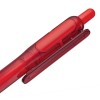 Купить Ручка шариковая Bolide Transparent, красная с нанесением логотипа