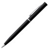 Купить Ручка шариковая Euro Chrome, черная с нанесением логотипа