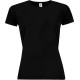 Купить Футболка женская SPORTY WOMEN 140, черная с нанесением логотипа