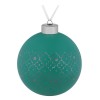 Купить Елочный шар Chain, 10 см, зеленый с нанесением логотипа