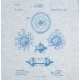 Купить Футболка приталенная Old Patents. Wheel, голубой меланж с нанесением логотипа