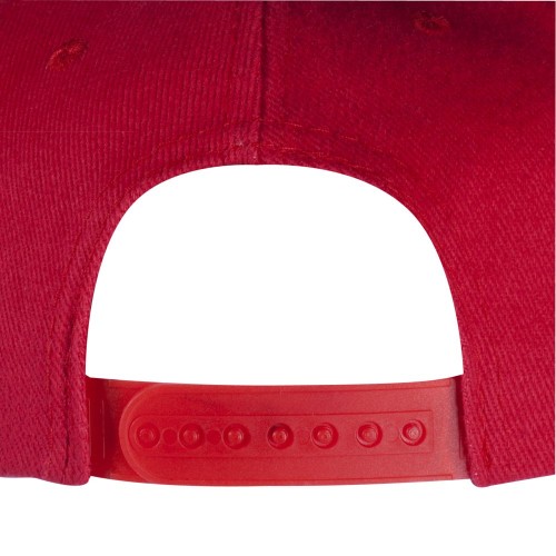 Купить Бейсболка Unit Snapback с прямым козырьком, красная с нанесением логотипа Купить Бейсболка Unit Snapback с прямым козырьком, красная с нанесением логотипа