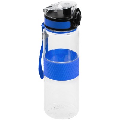 Купить Бутылка для воды Fata Morgana, прозрачная с синим с нанесением