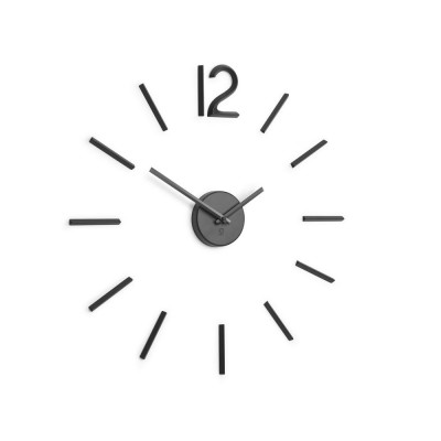 Купить Настенные часы Blink, черные с нанесением логотипа