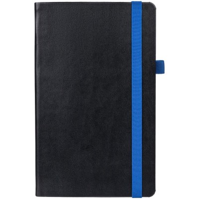 Купить Ежедневник Ton недатированный, черный с синим с нанесением логотипа