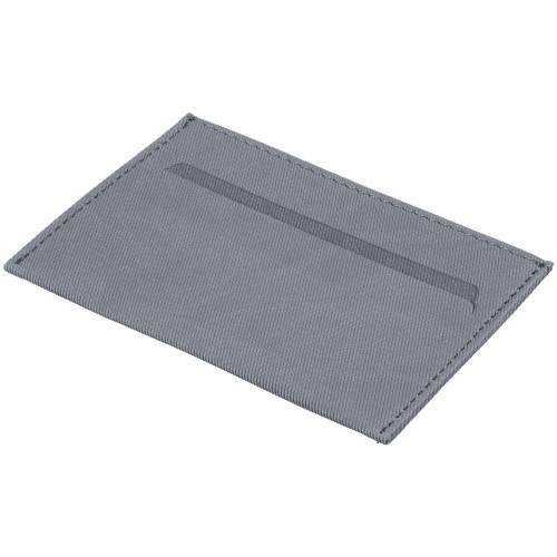 Купить Чехол для карточек Twill, серый с нанесением логотипа