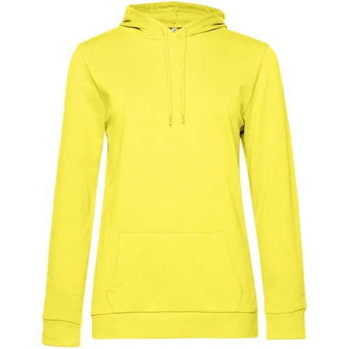 Купить Толстовка с капюшоном женская Hoodie, желтая с нанесением логотипа