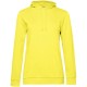 Купить Толстовка с капюшоном женская Hoodie, желтая с нанесением логотипа