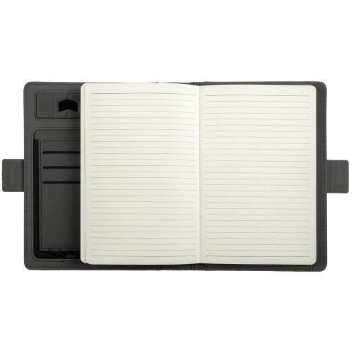 Купить Органайзер Midstream с блокнотом и аккумулятором, синий с нанесением логотипа