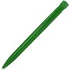 Купить Ручка шариковая Clear Solid, зеленая с нанесением логотипа