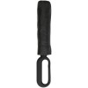 Купить Зонт складной Hoopy с ручкой-карабином, черный с нанесением логотипа