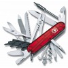 Купить Офицерский нож CyberTool L, полупрозрачный красный с нанесением логотипа