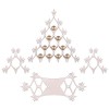 Купить Сборная елка «Новогодний ажур», с золотистыми шариками с нанесением логотипа