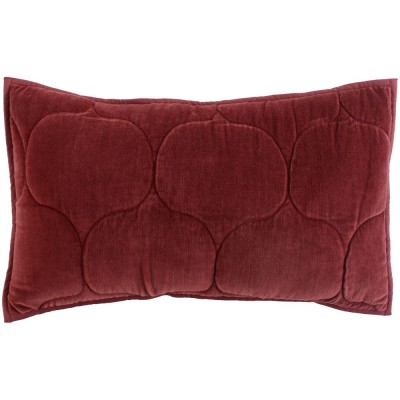 Купить Чехол на подушку «Хвойное утро», прямоугольный, бордовый с нанесением