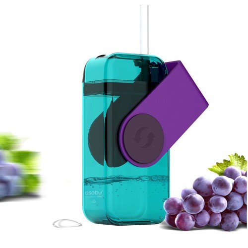 Купить Бутылка Juicy Drink Box, фиолетовая с нанесением логотипа Купить Бутылка Juicy Drink Box, фиолетовая с нанесением логотипа
