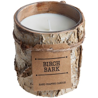 Купить Свеча Birch Bark, средняя с нанесением логотипа